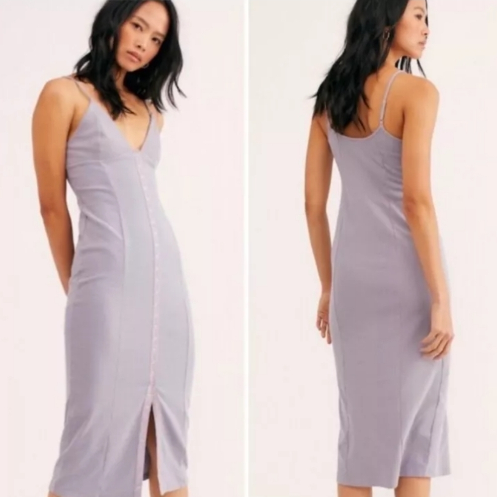 Intimately Free People Make It Snappy Milk Thistle Midi Dress